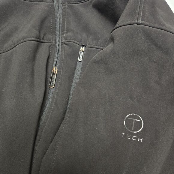 Tumi Jacket Black Mens Medium Tech Windbreaker Corpcore Normcore - Picture 3 of 6